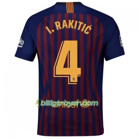 Billige Fotballdrakter FC Barcelona I.Rakitic 4 Hjemmedraktsett 2018/19 Kortermet